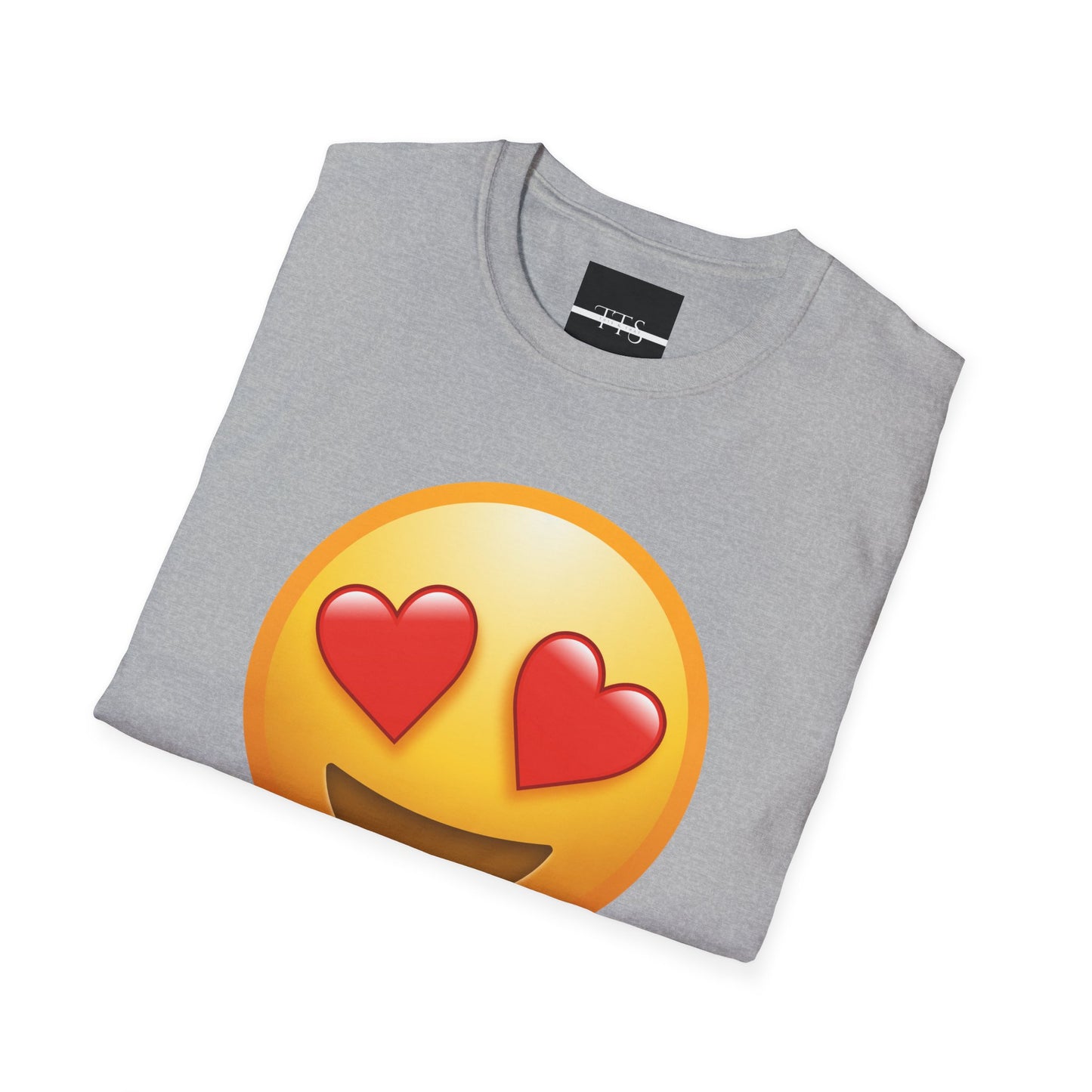 Love You Emoji Unisex Softstyle T-Shirt - Perfect Gift for Couples & Friends