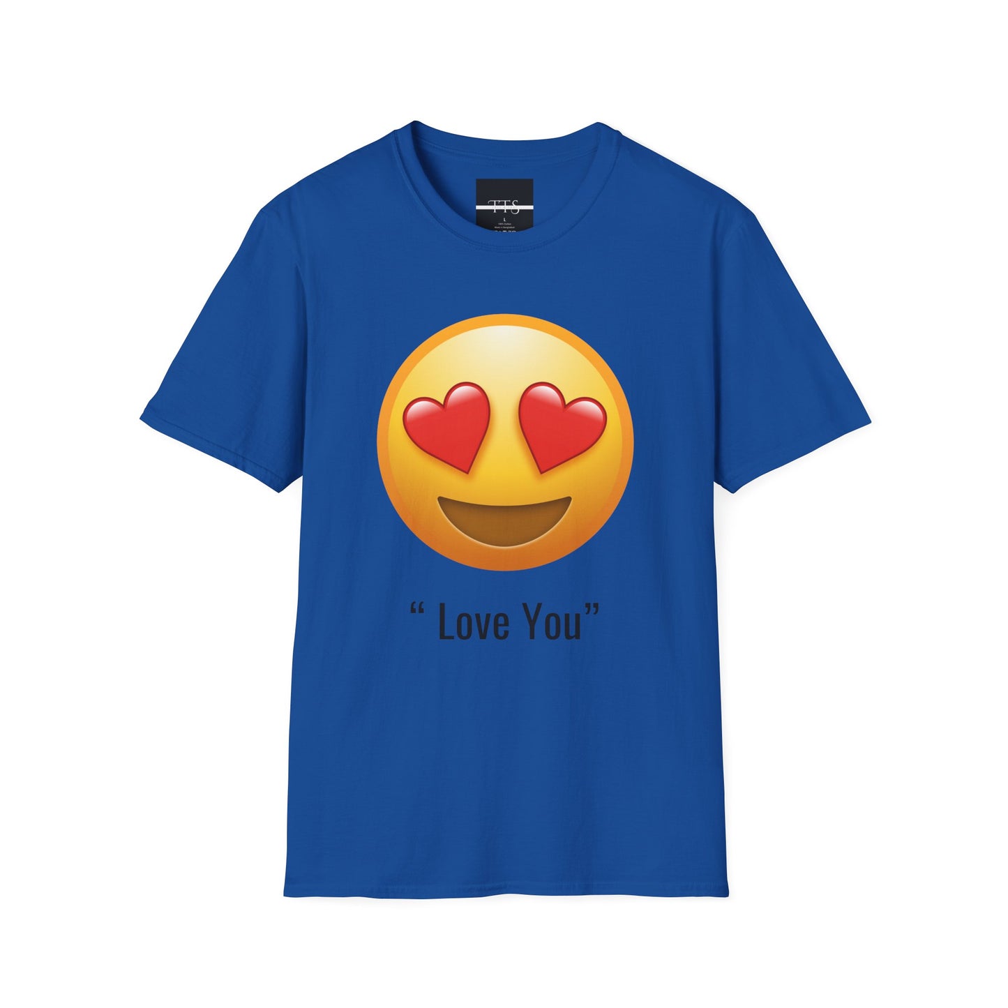 Love You Emoji Unisex Softstyle T-Shirt - Perfect Gift for Couples & Friends