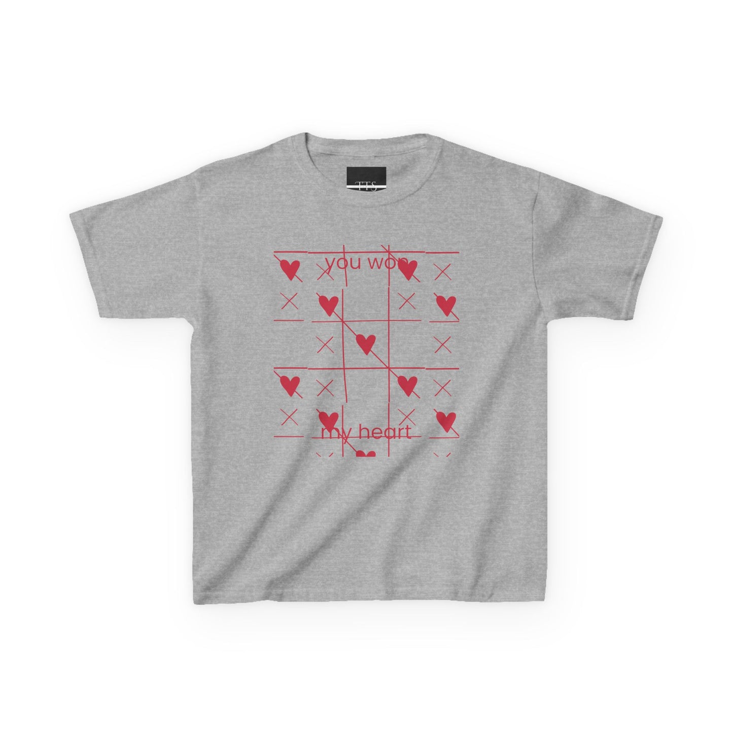 Kids Heart Themed Tee - "You Won My Heart"