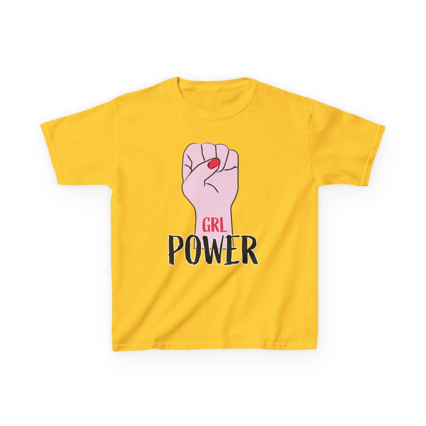 Girls Power Fist Tee - Kids Heavy Cotton™ T-Shirt