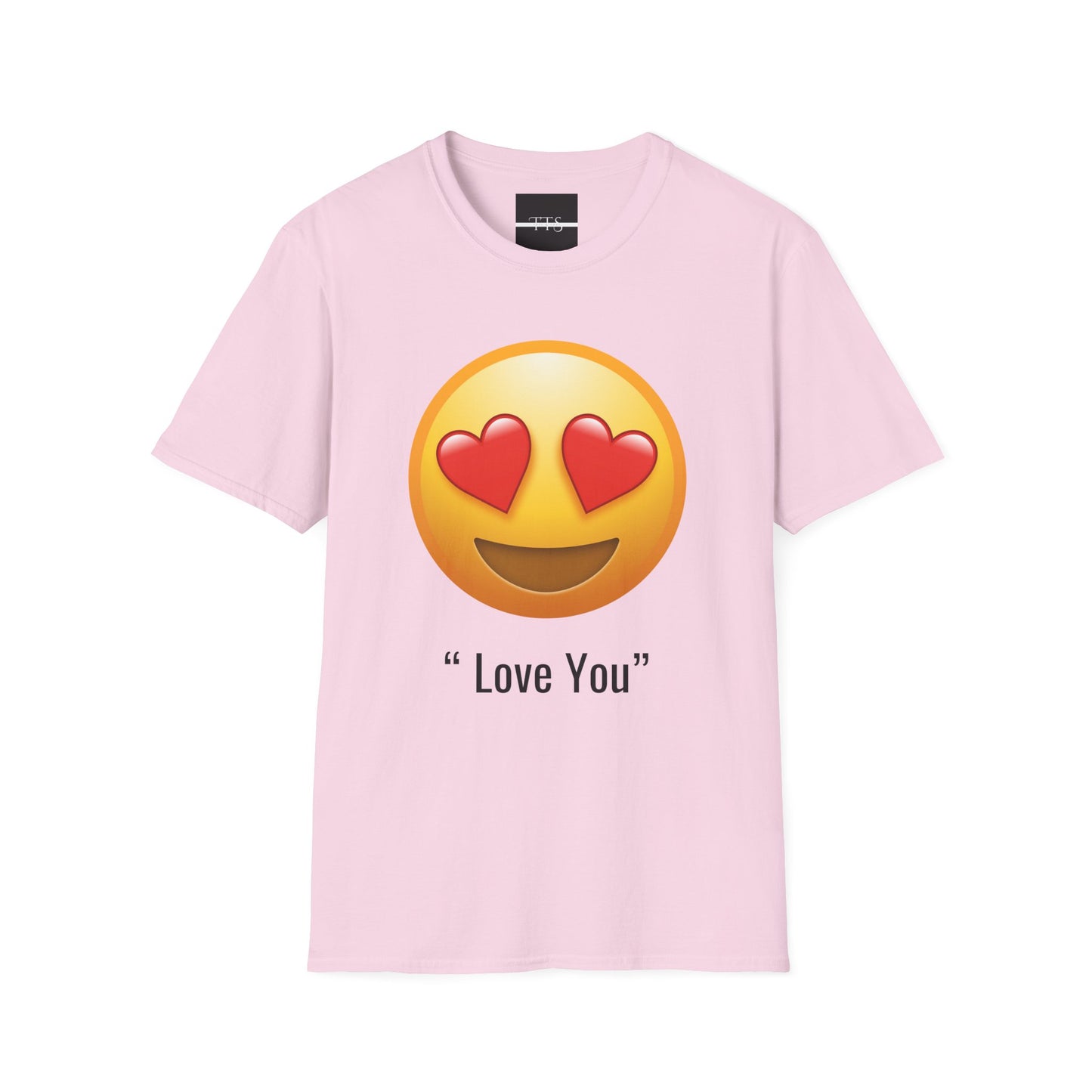 Love You Emoji Unisex Softstyle T-Shirt - Perfect Gift for Couples & Friends