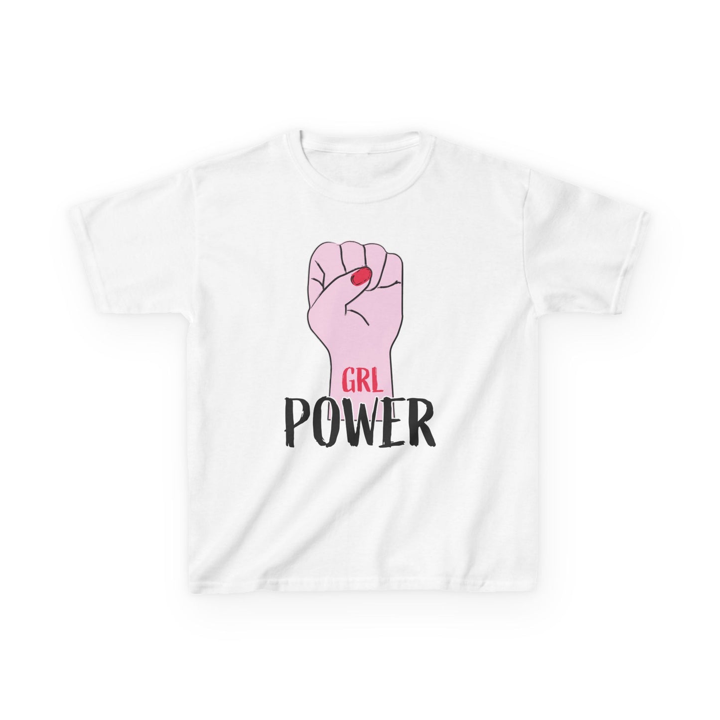 Girls Power Fist Tee - Kids Heavy Cotton™ T-Shirt