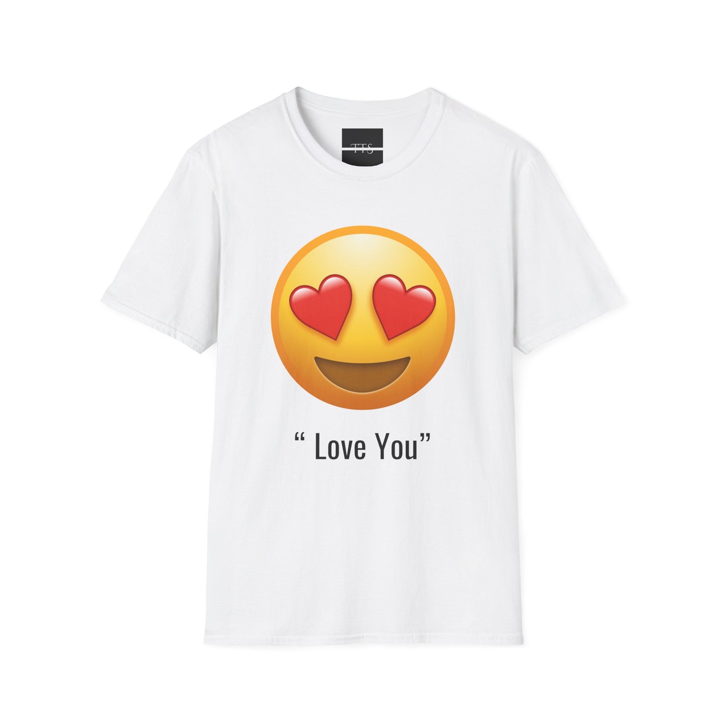 Love You Emoji Unisex Softstyle T-Shirt - Perfect Gift for Couples & Friends