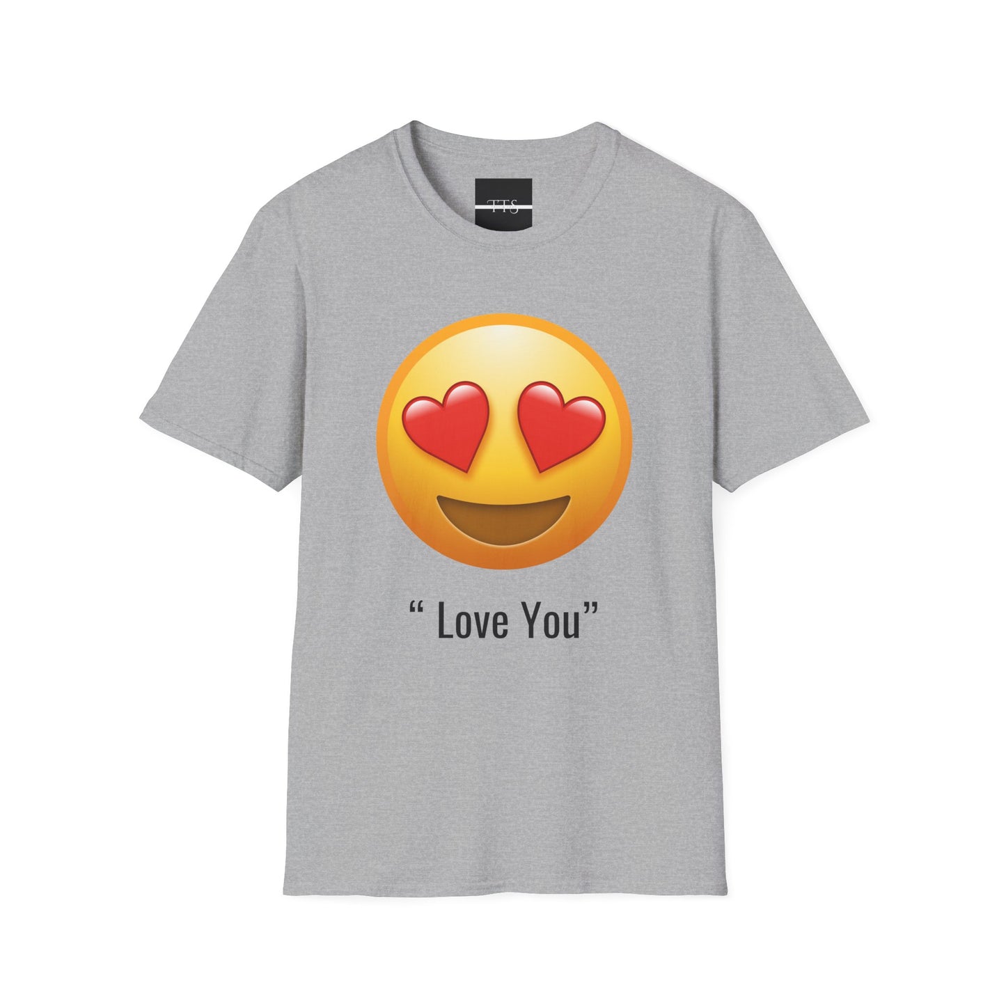 Love You Emoji Unisex Softstyle T-Shirt - Perfect Gift for Couples & Friends